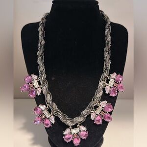 Lane Bryant Purple tone Statement Necklace